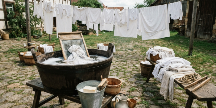 : Museumspädagogisches Angebot: Waschen wie vor 150 Jahren – mit Helene Dagmar Sommer