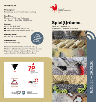 Vorschaubild zum Faltblatt der Ausstellung „Spiel(t)räume“