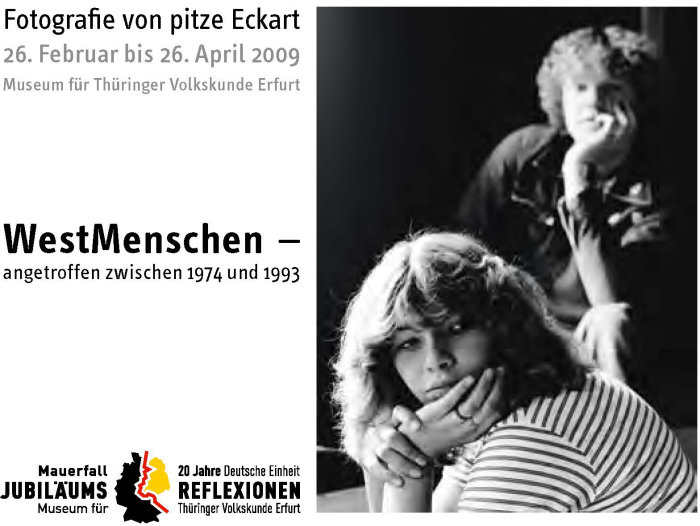 Infoflyer Westmenschen – angetroffen zwischen 1974 und 1993 Fotografie von Pitze Eckart