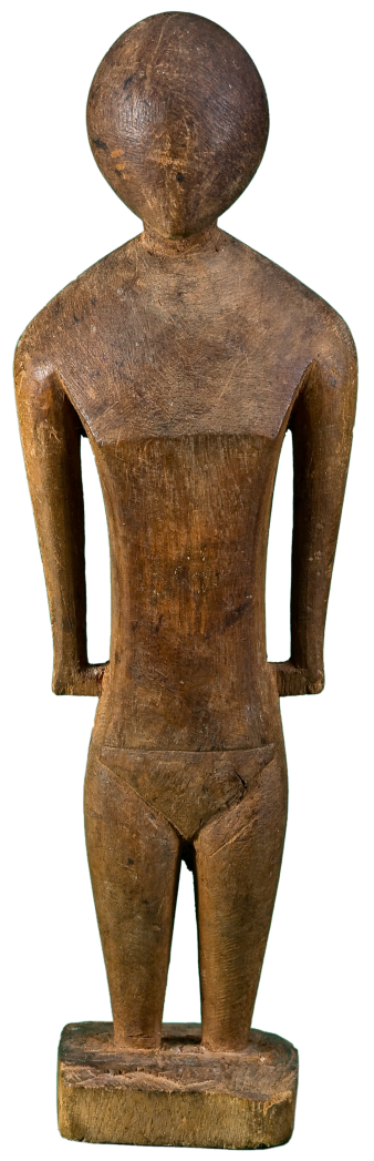 Foto: Nukuoro-Figur © Stadtverwaltung Erfurt / Volkskundemuseum kleine Holzfigur ca. 30 cm hoch