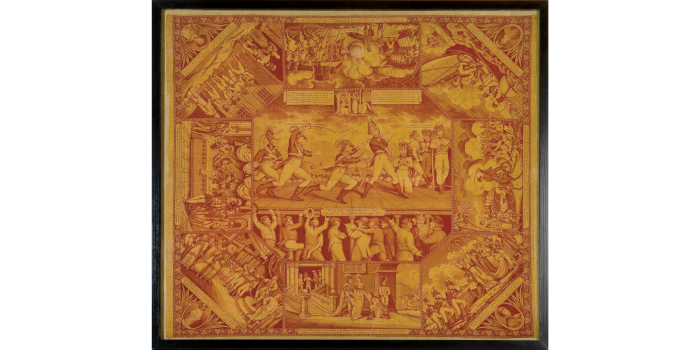 Interner Verweis: Taschentuch Europäische Schaubühne im Dezember 1812